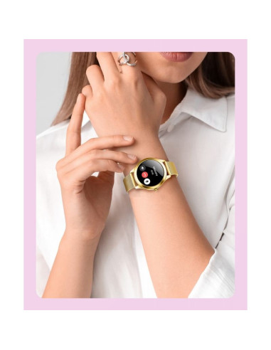 Smartwatch gravity biało złoty 2 paski gt25-2 pro