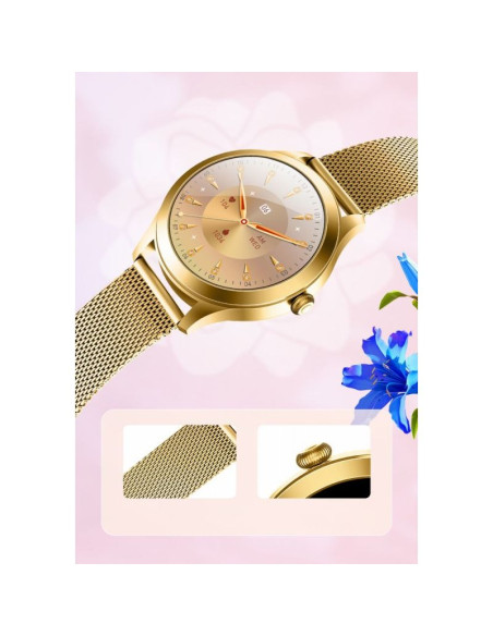 Smartwatch gravity biało złoty 2 paski gt25-2 pro