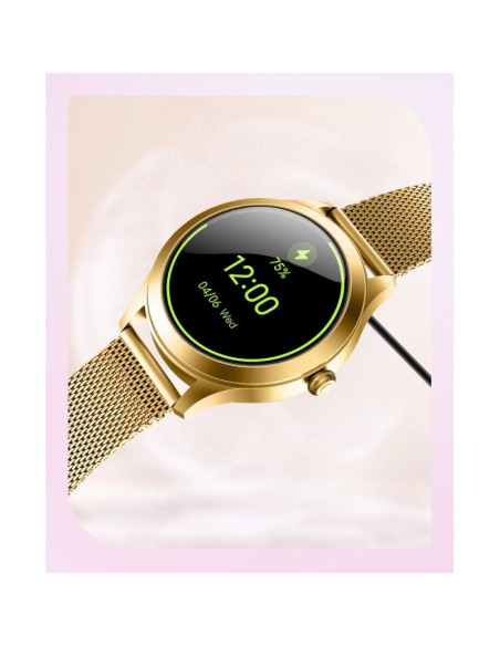 Smartwatch gravity biało złoty 2 paski gt25-2 pro