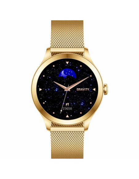 Smartwatch gravity różowo złoty 2 paski gt25-1 pro