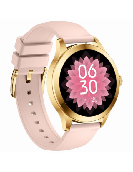 Smartwatch gravity różowo złoty 2 paski gt25-1 pro