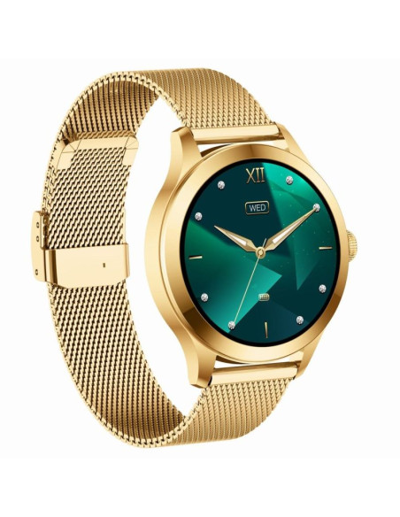 Smartwatch gravity różowo złoty 2 paski gt25-1 pro