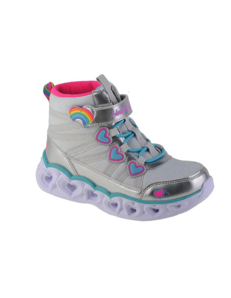 Skechers sweetheart lights - sweet styling 302668l-smlt srebrne 32