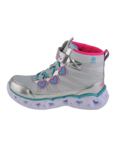 Skechers sweetheart lights - sweet styling 302668l-smlt srebrne 32