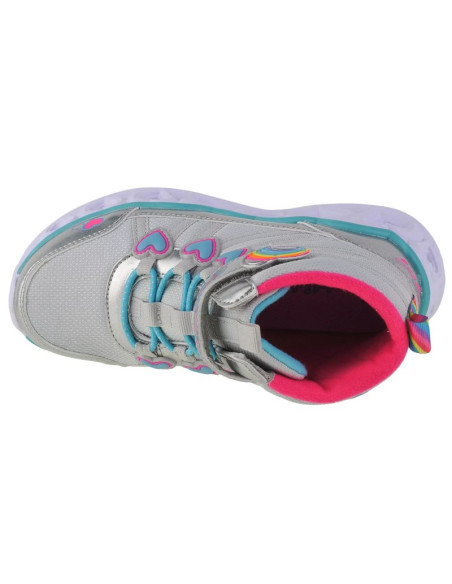Skechers sweetheart lights - sweet styling 302668l-smlt srebrne 32