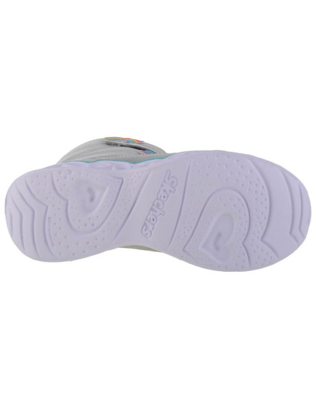 Skechers sweetheart lights - sweet styling 302668l-smlt srebrne 32