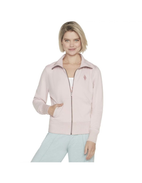 Skechers the hoodless hoodie diamond jacket w3ja262-lpk różowe l