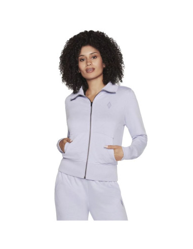 Skechers the hoodless hoodie diamond jacket w3ja262-lvlp fioletowe l