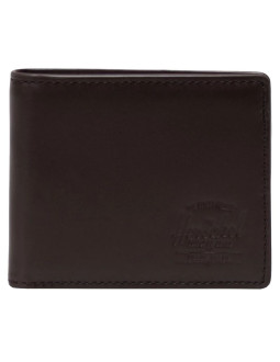 Herschel hank leather rfid wallet 11151-04123 brązowe one size