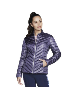 Skechers go shield shine jacket ja150-prcc fioletowe l