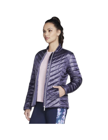 Skechers go shield shine jacket ja150-prcc fioletowe l