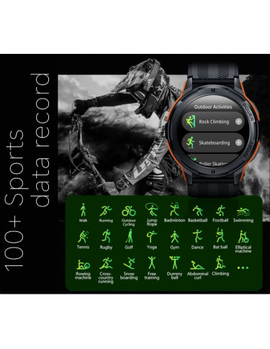 Smartwatch męski rubicon rncf26-1 black