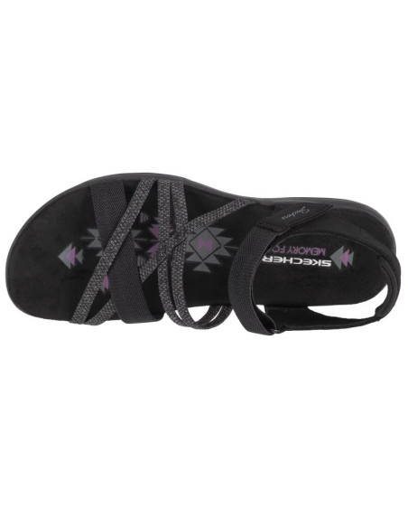 Skechers reggae slim - meadow grazer 163193-blk czarne 36