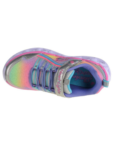 Skechers heart lights-rainbow lux 302308l-smlt szare 27