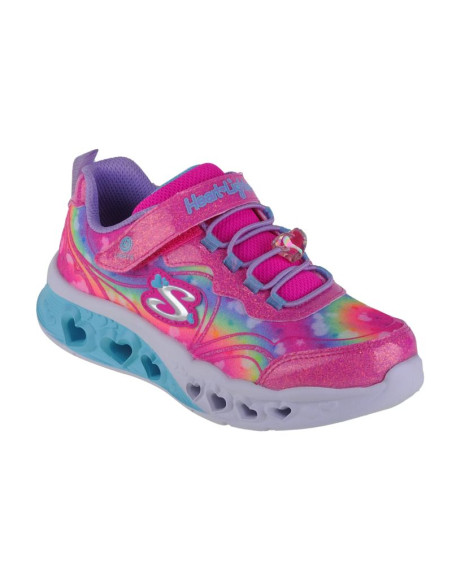 Skechers flutter heart lights-groovy swirl 303253l-hplv różowe 28
