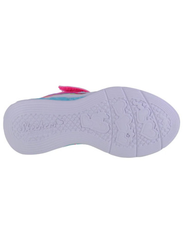 Skechers flutter heart lights-groovy swirl 303253l-hplv różowe 28