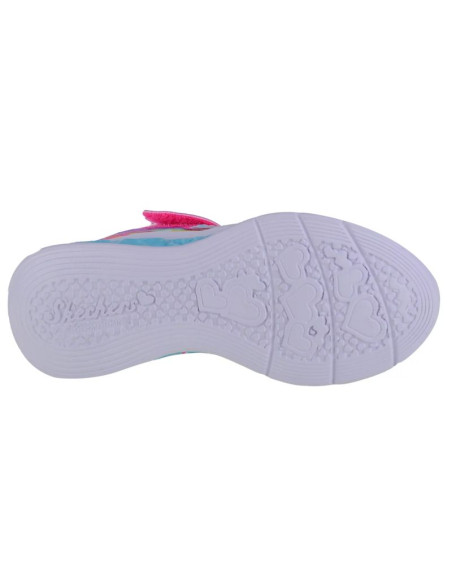 Skechers flutter heart lights-groovy swirl 303253l-hplv różowe 28