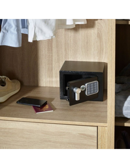 Yale mini electronic safe black sejf podstawowy ysv mini czarny