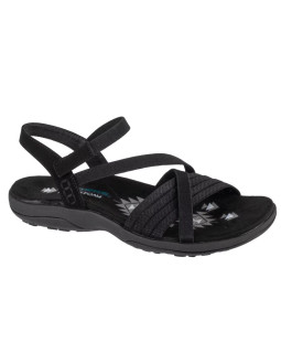 Skechers reggae slim - summer heat sandals 163116-bbk czarne 35