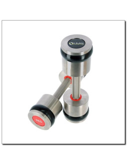 Hantle chromowane 2x9 kg silikonowe elementy hms premium hh09