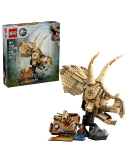 Lego jurassic world 76969 szkielety dinozaurów: czaszka triceratopsa