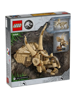 Lego jurassic world 76969 szkielety dinozaurów: czaszka triceratopsa 2