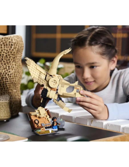 Lego jurassic world 76969 szkielety dinozaurów: czaszka triceratopsa