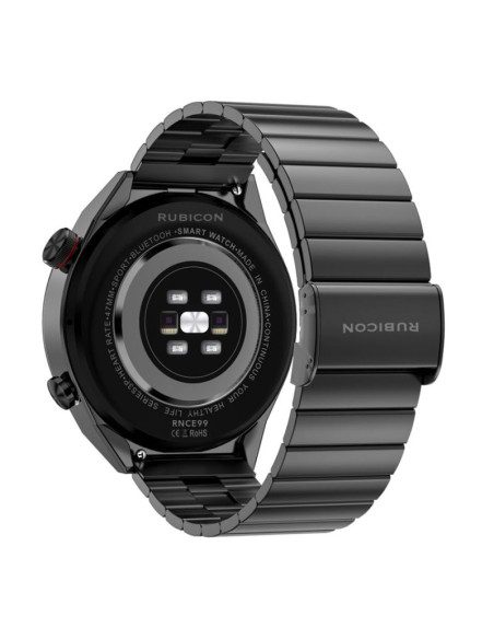 Smartwatch rubicon rnce99 black metal + silicon smarub194