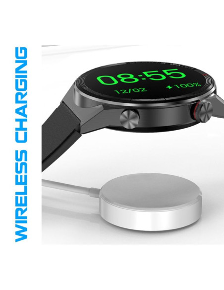 Smartwatch rubicon rnce99 black metal + silicon smarub194