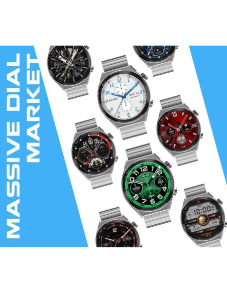 Smartwatch rubicon rnce99 black metal + silicon smarub194