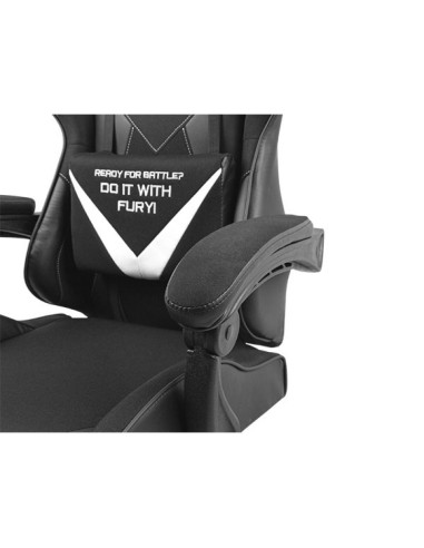 Fury fotel gamingowy avenger l czarno-biały nff-1711