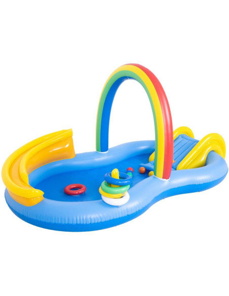 Basen dziecięcy plac zabaw tęcza 220x122cm 51348