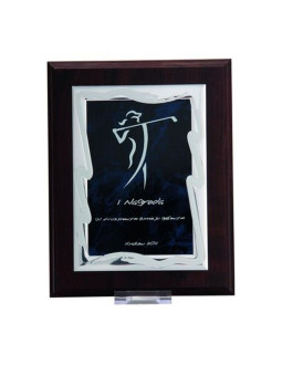 Dyplom z tworzywa sztucznego z metalową blaszką grawerowany 2