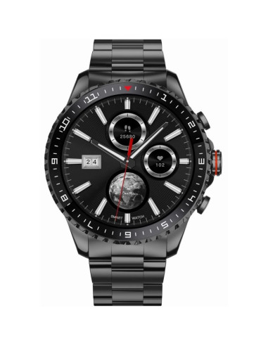 Smartwatch męski gravity gt16-2 black / czarna bransoleta