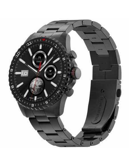 Smartwatch męski gravity gt16-2 black / czarna bransoleta