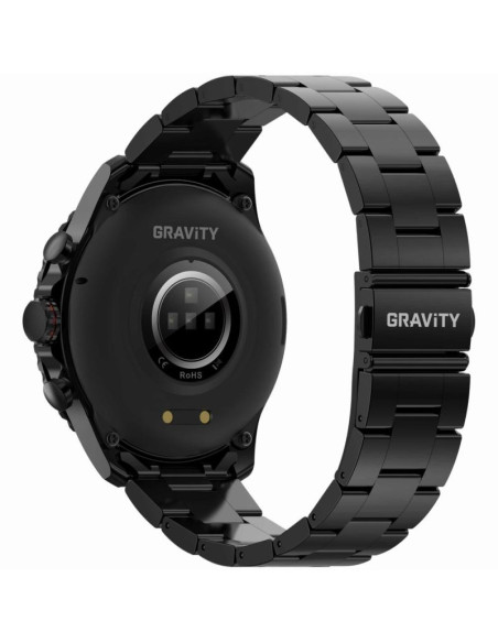 Smartwatch męski gravity gt16-2 black / czarna bransoleta