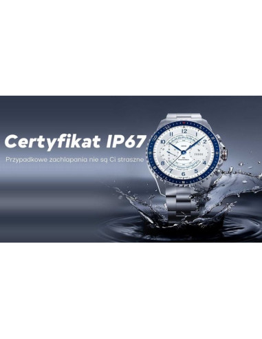 Smartwatch męski gravity gt16-2 black / czarna bransoleta