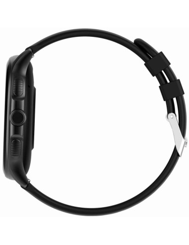 Smartwatch damski gravity gt12-1 czarny pasek silikonowy + czarna bransoleta