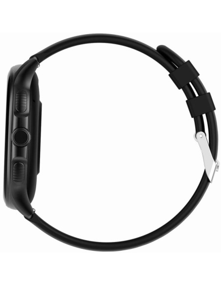 Smartwatch damski gravity gt12-1 czarny pasek silikonowy + czarna bransoleta