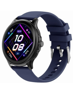 Smartwatch damski gravity gt12-2 granatowy pasek silikonowy + czarna bransoleta 2