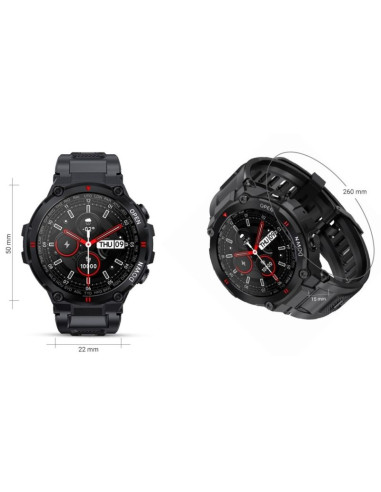 Smartwatch giewont czarny gw430-1