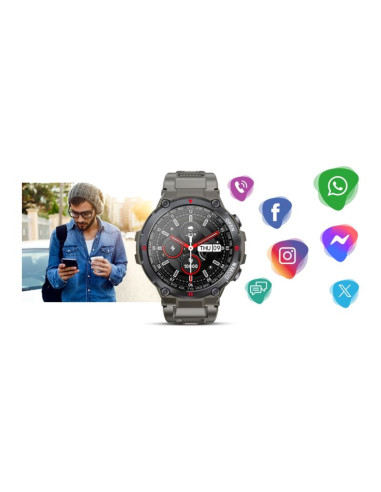Smartwatch giewont szary gw430-2