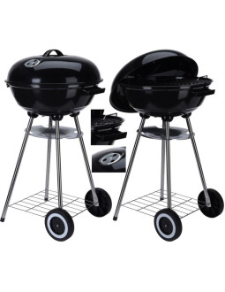 Grill ogrodowy kulisty rex stalowy śr.46cm