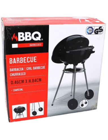 Grill ogrodowy kulisty rex stalowy śr.46cm