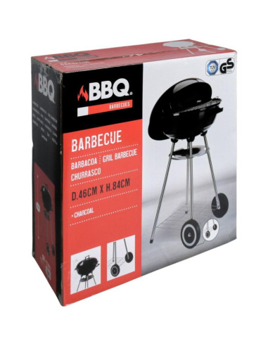 Grill ogrodowy kulisty rex stalowy śr.46cm