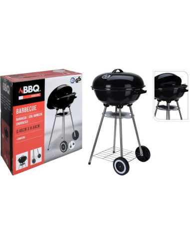 Grill ogrodowy kulisty rex stalowy śr.46cm