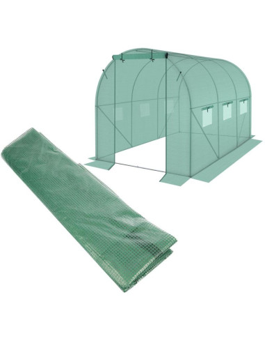 Folia poszycie cover na tunel ogrodowy szklarnię 200x300x200cm zielona
