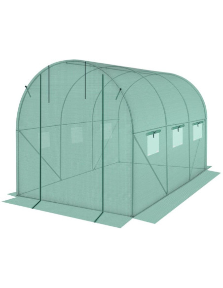 Folia poszycie cover na tunel ogrodowy szklarnię 200x300x200cm zielona