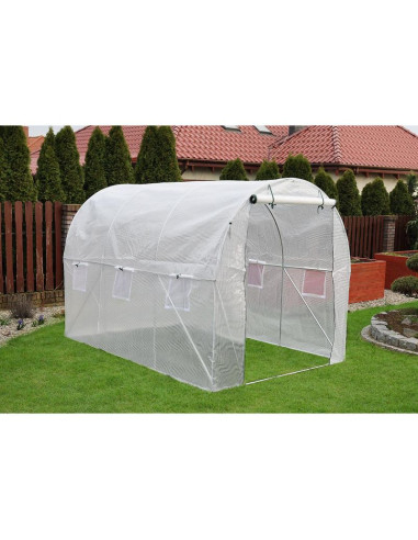 Folia poszycie cover na tunel ogrodowy szklarnię 200x300x200cm biała