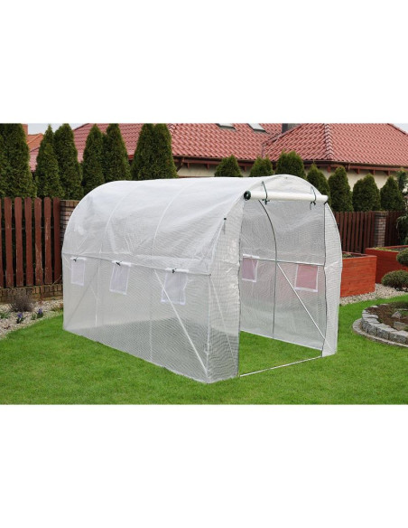 Folia poszycie cover na tunel ogrodowy szklarnię 200x300x200cm biała